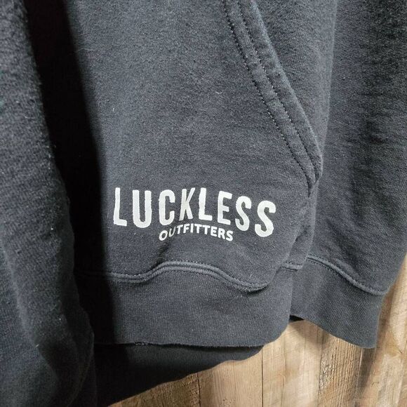 Luckless Outfitters Black Luke Combs Long Neck Ice Cold Beer Hoodie - Picture 2 of 6